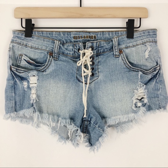 Billabong Pants - Billabong Reckless Distressed Jean Shorts |C19